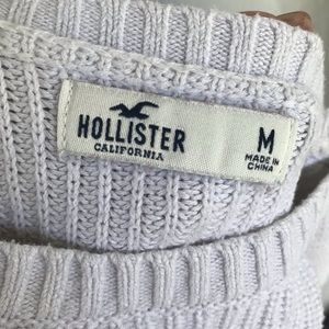 VGUC boxy white Hollister cotton sweater💋